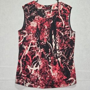 Alfani‎ Woman Abstract Print Sleeveless Top Plus Size 2X ptp:23"